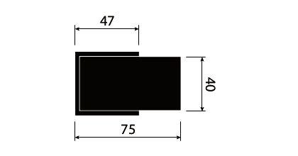 Rozměry dveřní madlo se čtvercovou rozetou 47×47 mm